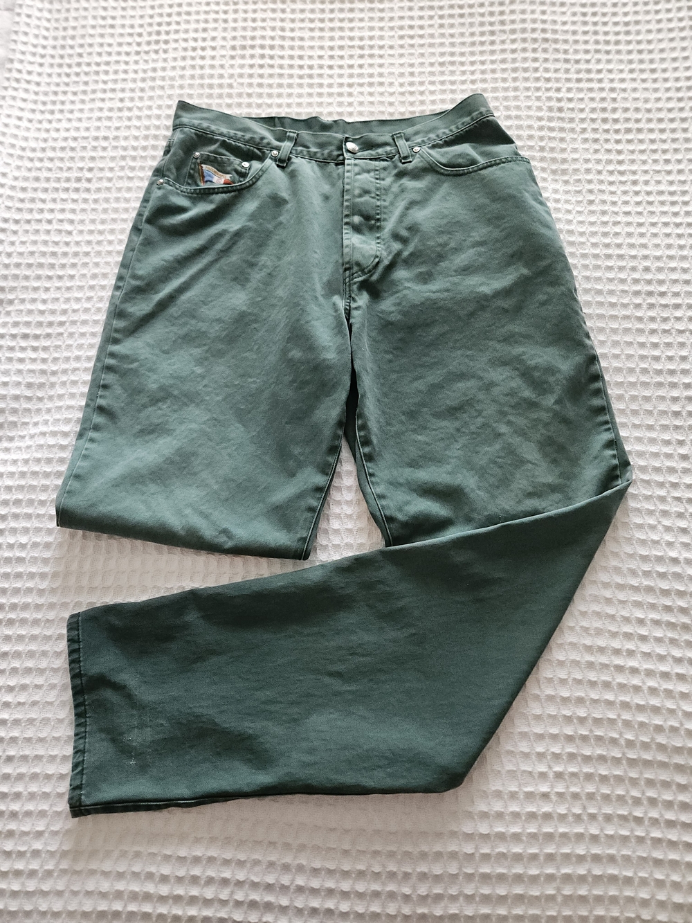 Faconnable Men's Straight Jeans - Green